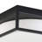 2-Lamp Square Milk Glass Adjustable Ceiling Light-176312696