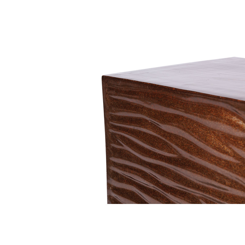 Zen Garden Stool, Pyrite Brown Gloss