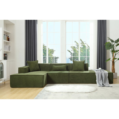 L-Shaped , Towelling, Modern Minimalist Design, No Assembly Needed , , For Living Room