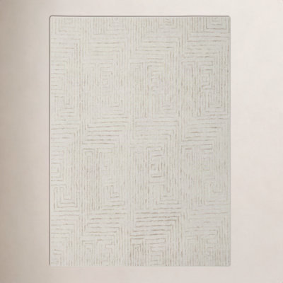 Kalise Hand-Tufted Geometric Wool Rug