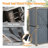 Outdoor Storage Cabinet, Garden Shed Tool Shed With Metal Frame Structure For Backyard Garden Patio Lawn (Blue Gray)