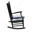 Chaise berçante en bois, sans tapis-662171343