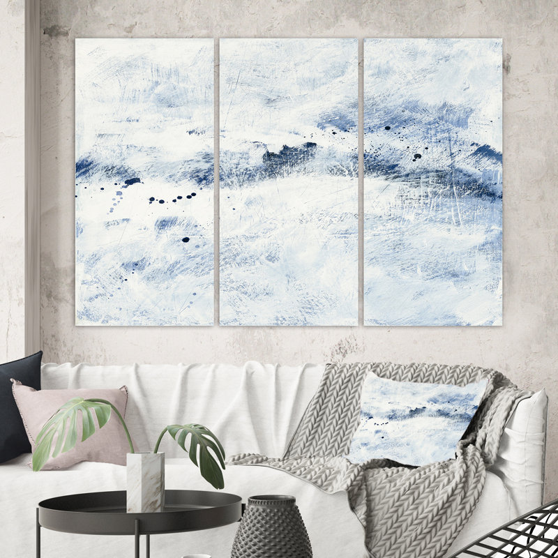 « blue wipe out », reproduction d’image multi-pièces sur toile, H 28 po x l 36 po x P 1 po