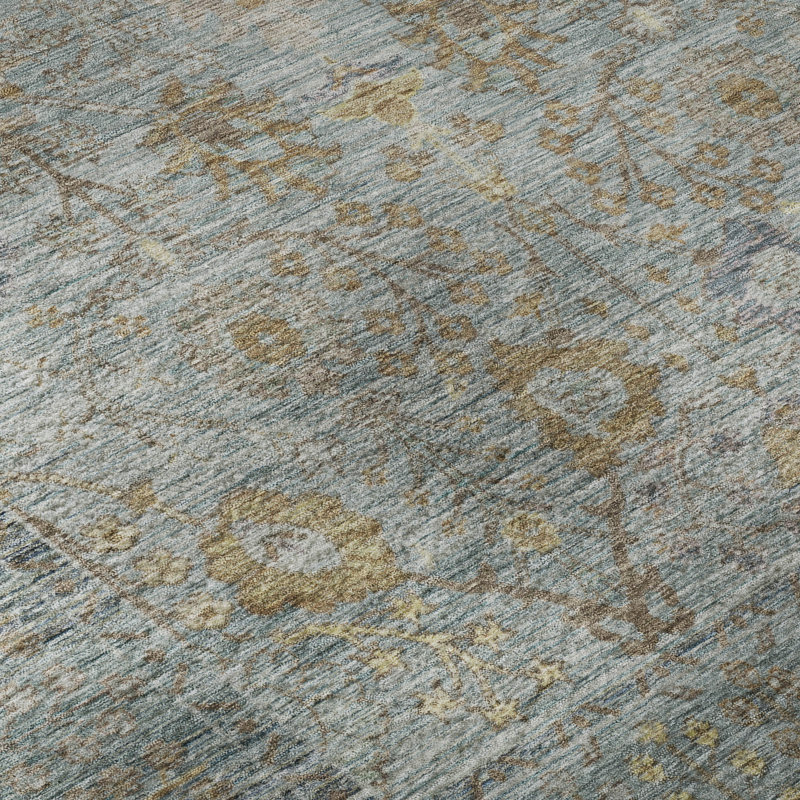 Premium Machine Washable Wayne AMF1106 Global Rug, Rectangle 2 pi 6 po x 3 pi 10 po