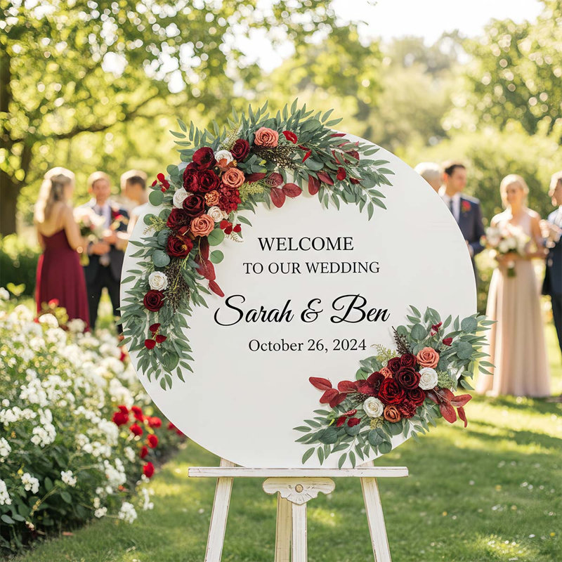 Bouquet de mariage, Rouge