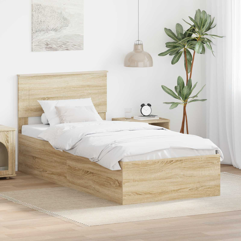 Bed, Small Single (2'6), Sonoma Oak