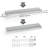 Sydney 24" W x 6" D Floating Shelves Set with Invisible Wall Mount Brackets-89833780