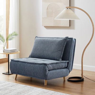 Mikell Upholstered Convertible Sleeper Accent Chair