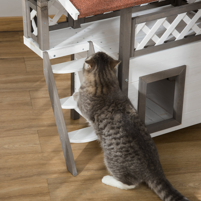 Portable Cat House, White