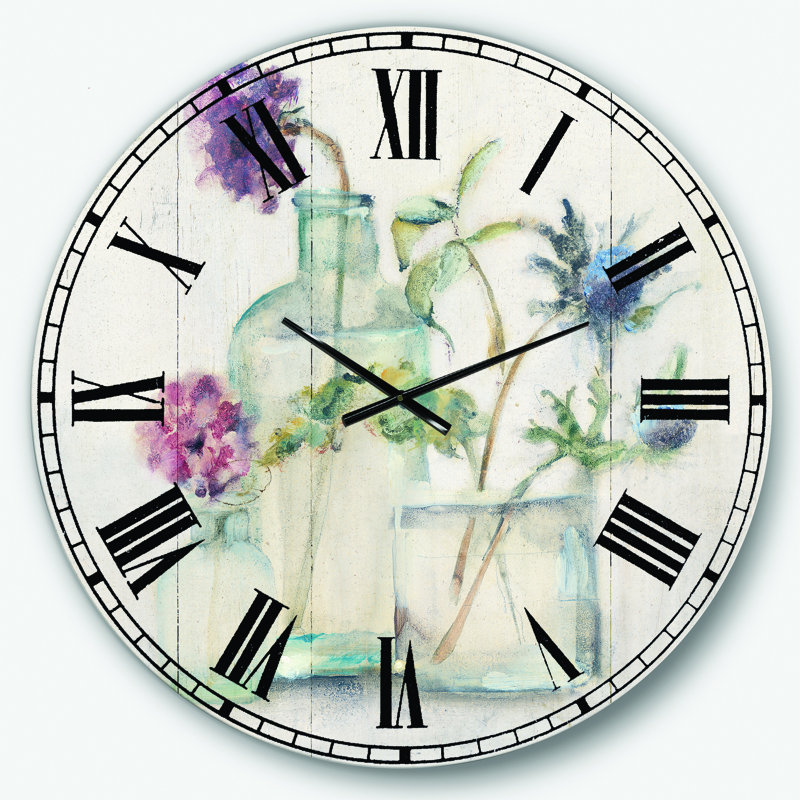 Horloge murale Swigart Farmhouse, Surdimensionné