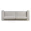 Canapé rembourré 99 "gris brume Kano