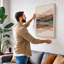 Mountains Reflected Minimalist - Wrapped Canvas-1393412595-1393412598