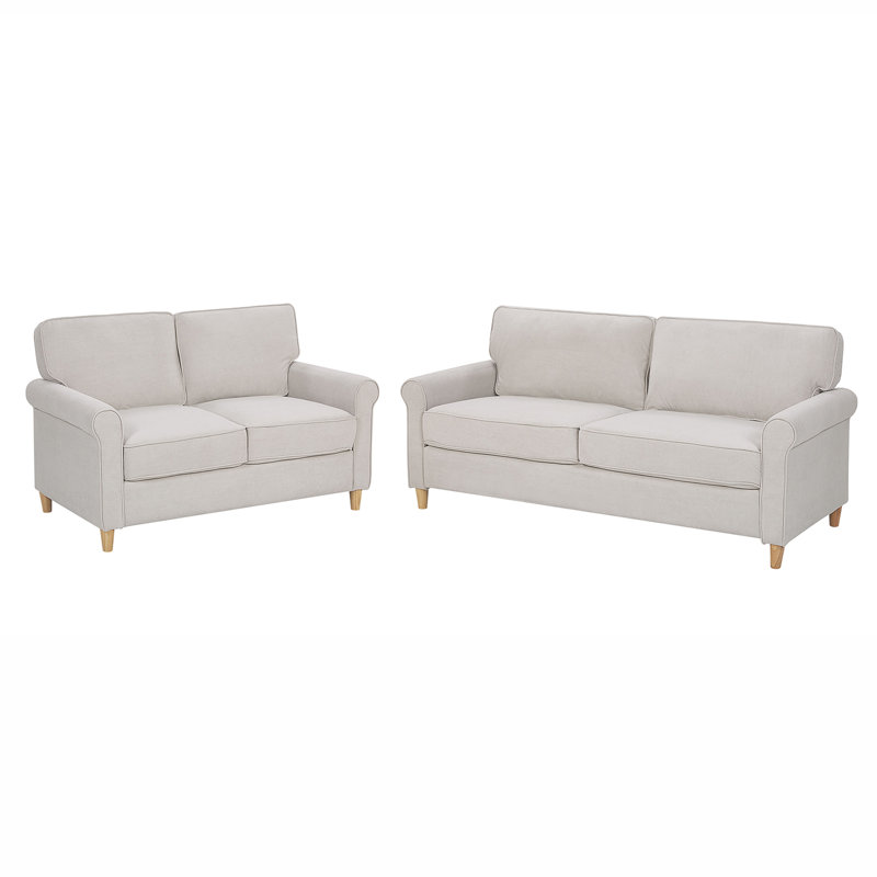 Francys 2 - Piece Velvet Living Room Set, Beige