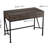 Spickard 41.7" Wooden Desk With Drawers, Wood Storage Desk with Metal Frame-1307472414