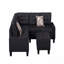 Canapé modulaire 6 pièces, noir