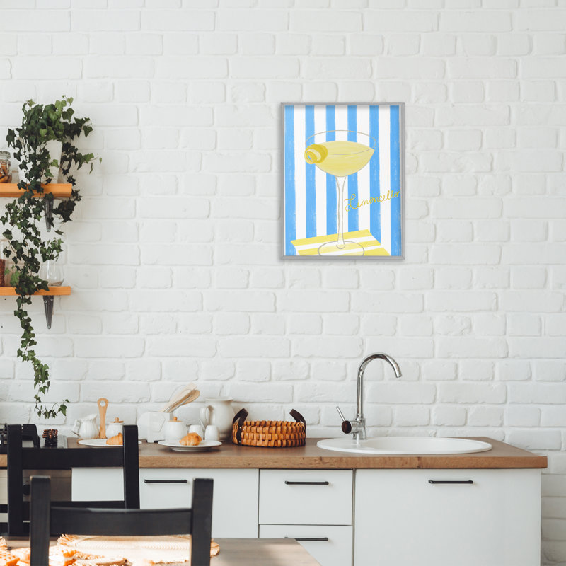Giclée encadrée «Limoncello», par EMILY Navas, H 14 po x l 11 po, Estampe numérique Farmhouse