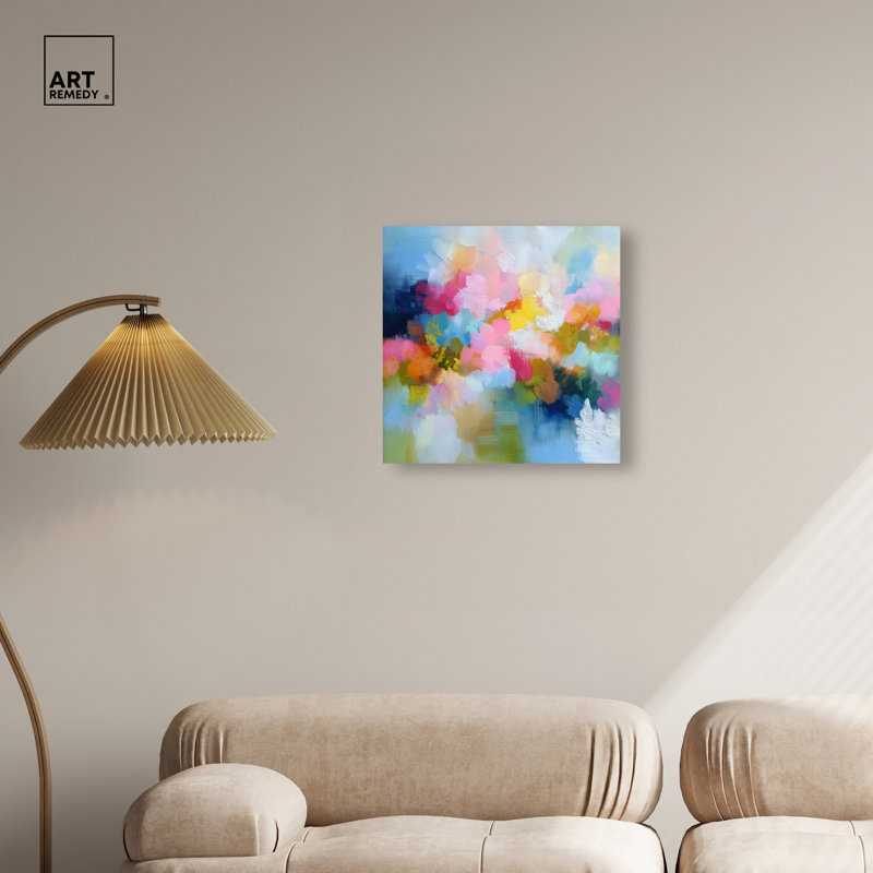 «Summer Spray», art mural sur toile par Art Remedy, 20 x 20, Gallery Wrapped, 20"H x 20"W