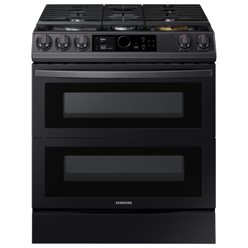 Cuisinière à gaz Samsung, Acier inoxydable noir
