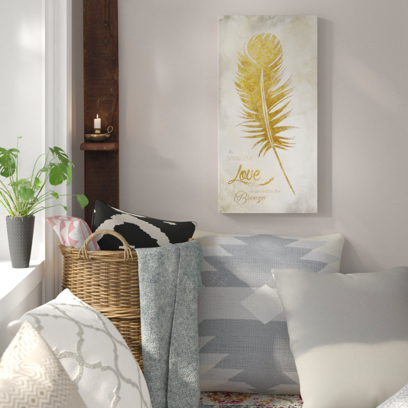 Art textuel sur toile tendue, H 20 po x l 40 po x P 1,5 po
