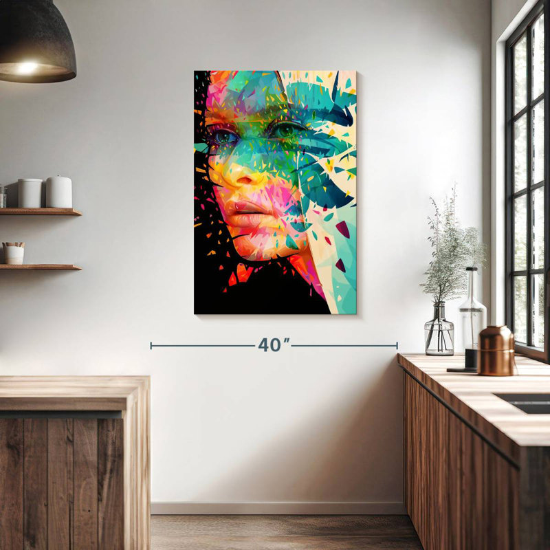 Leisha Paint Flowers, 39" H x 26" W
