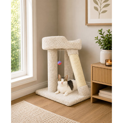 New Cat Condos 24″ Cat Tree with Sisal & Plush Carpet