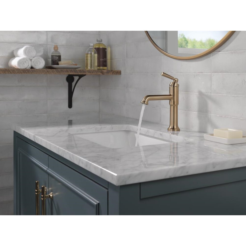 Robinet pour salle de bain à poignée simple SAYLOR ™, Bronze champagne