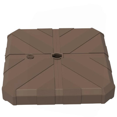 Base de parasol en porte-à-faux décalée, base de parasol d'extérieur robuste, base de parasol carrée