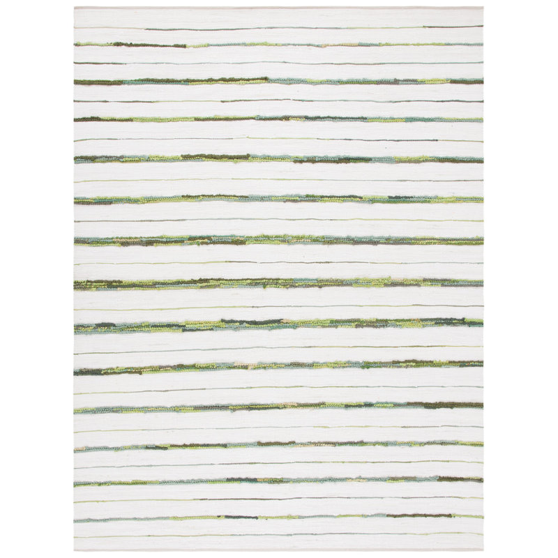 Montauk Hand Woven Performance Striped Rug, Rectangle 5' x 8'