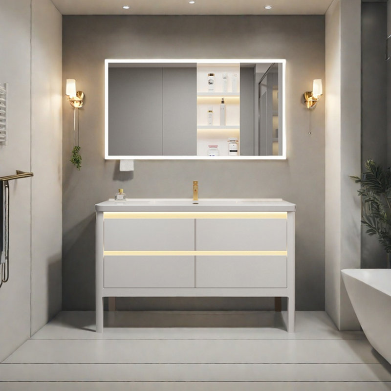 Armoire de salle de bain moderne et simple