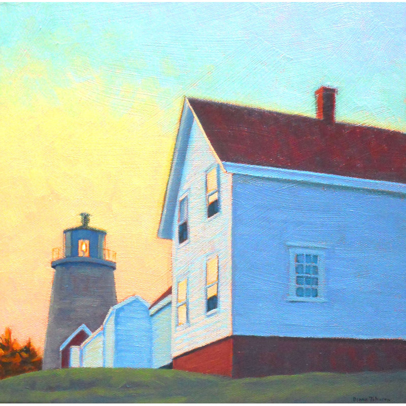 Sunrise On Monhegan Print by Diana Johnson