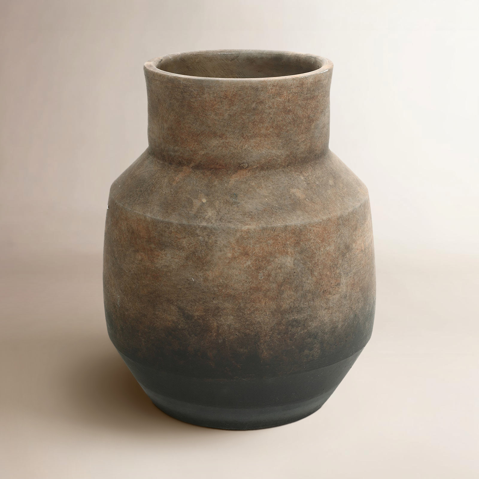 Rockport Terracotta Table Vase, 11.1" H x 9.6" W x 9.6" D