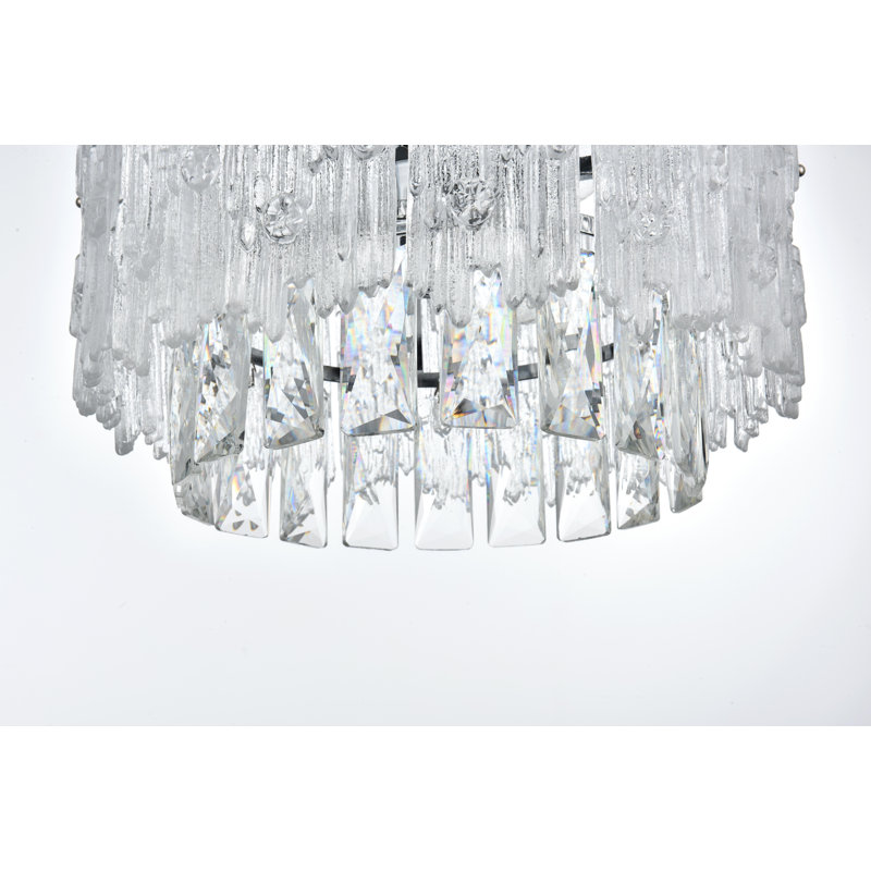 Niema 12 inch Flush Mount, Chrome