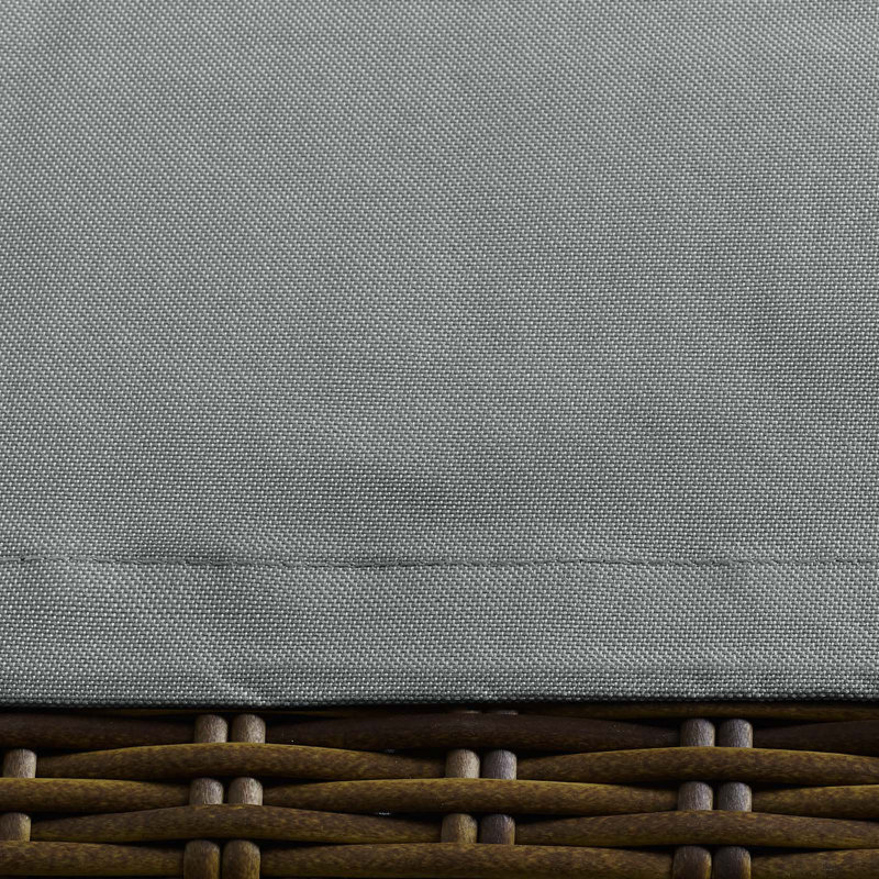 Gray All-Weather Outdoor Patio Chaise Furniture Cover