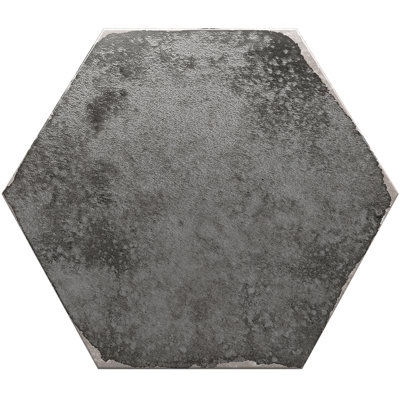 Mandalay Hex 9.13 in. x 10.51 in. Polished Concrete Look Porcelain Floor and Wall Tile (8.07 Sq. Ft. / Case)