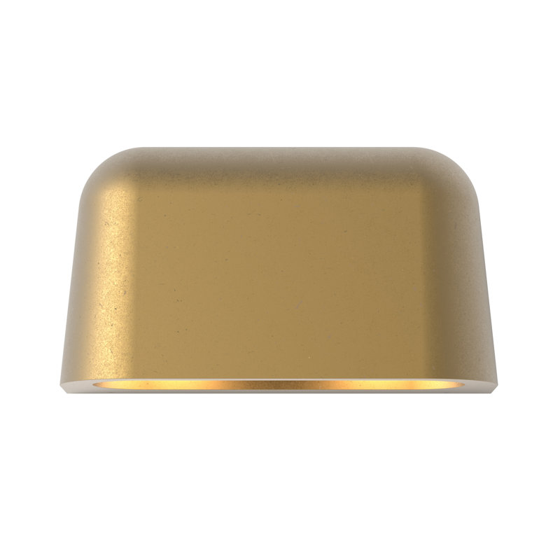 Mast Twin 2 - Light Outdoor Flush Mount, Antique Brass