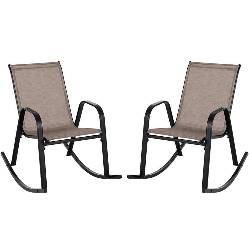 Metal Outdoor Chair, Brown