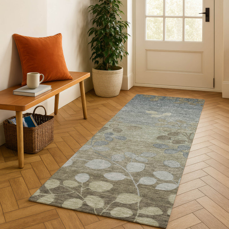 Premium Machine Washable Jakiyra AMF1900 Floral Rug, Runner 2'3" x 7'6"