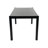 Farmhouse Solid Wood Dining Table - 65" Long Rectangular Table With Cylinder Legs - Walnut & Black Finish For 6 People-119834122