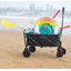 Mini chariot de plage pliable-123263028