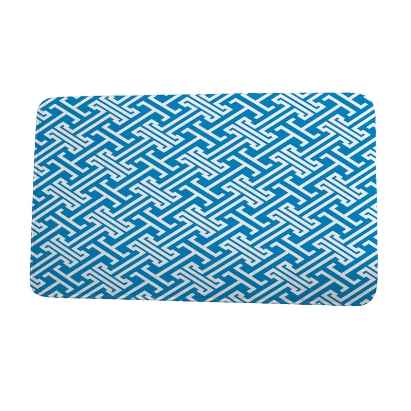 Tapis pour salle de bain Leeward Key, l 17 po x L 24 po, bleu
