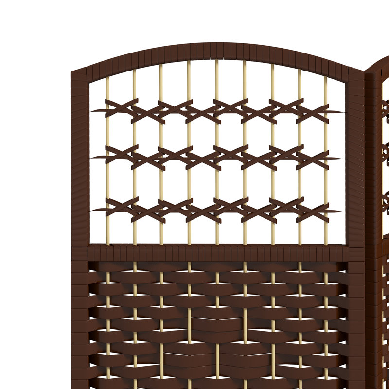 Cloison en bois massif Alaudin, 3, H 67 po x l 47,25 po x P 0,5 po, Brun