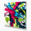 Aquarelle abstraite 51, art mural sur toile beige