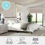 Lit plateforme en bois avec base tapissier Martha Stewart Jett-97967480-97967479