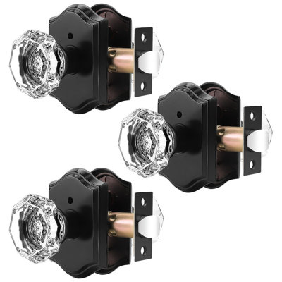 Crystal Privacy Door Knobs
