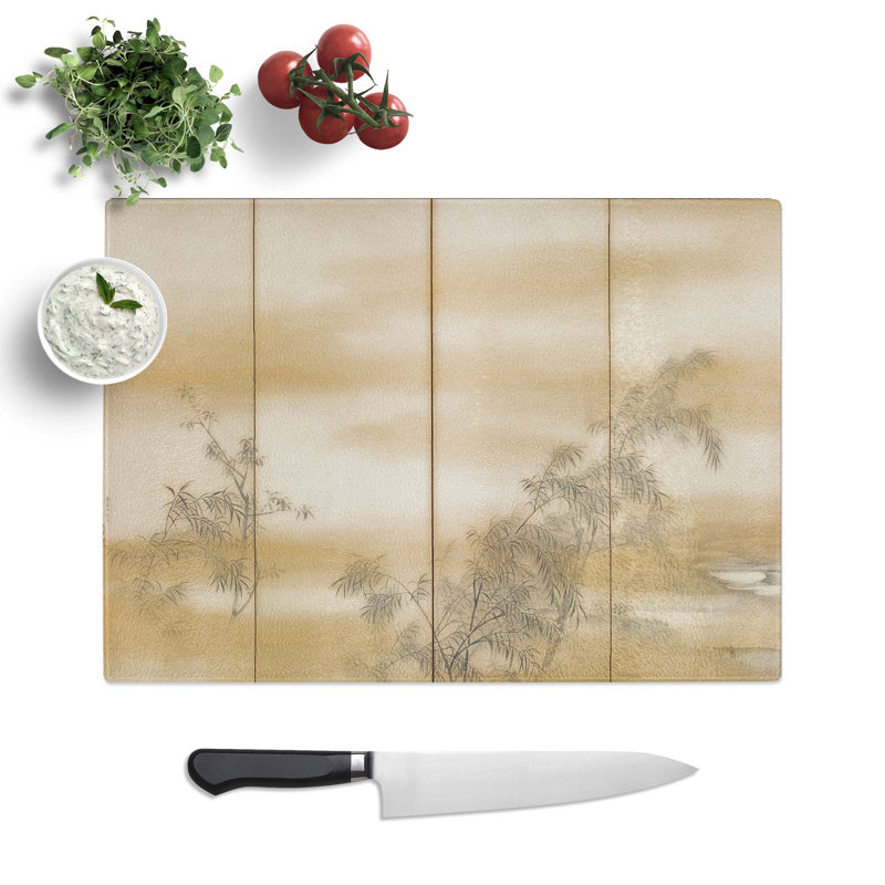 Tempered Glass a Landscape View Chopping Board, 28.5 cm W x 20 cm L