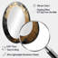 Or noir en spirale poteries - Miroir décoratif abstrait ovale sur métal-766403043