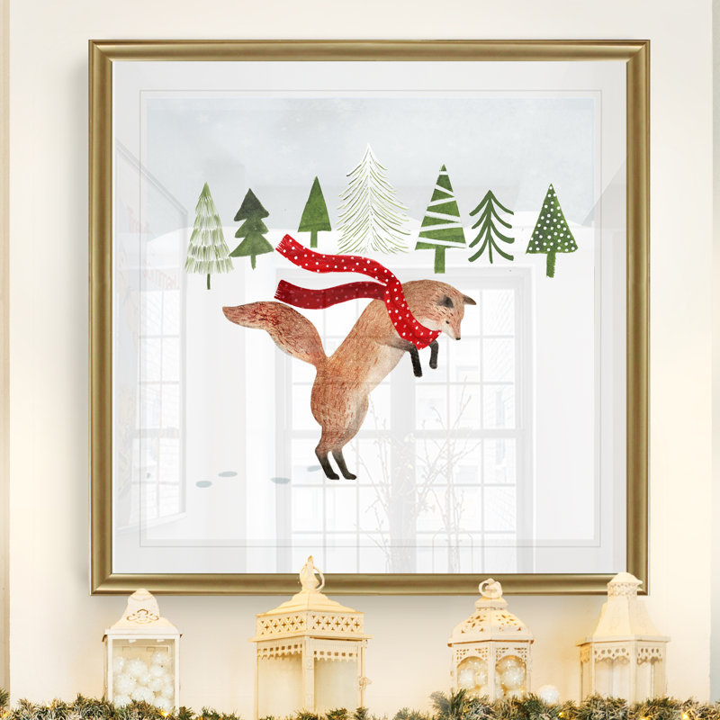Bois de noël iii», reproduction d’art, H 30,5 po x l 30,5 po x P 1,5 po, Cadre doré