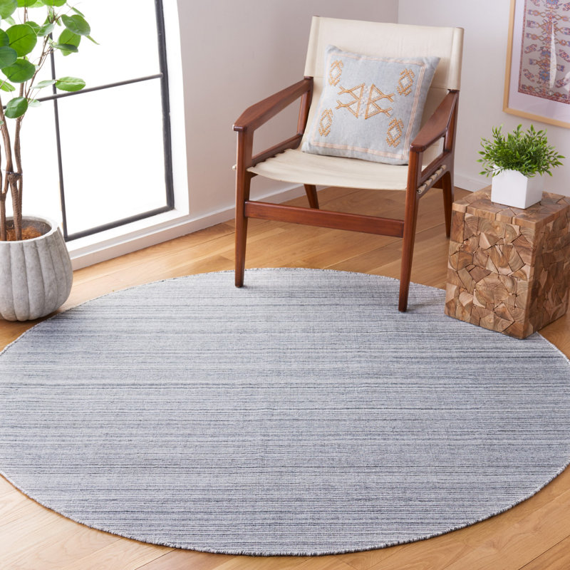 Kilim Flat Weave Performance Rug, Round 6'