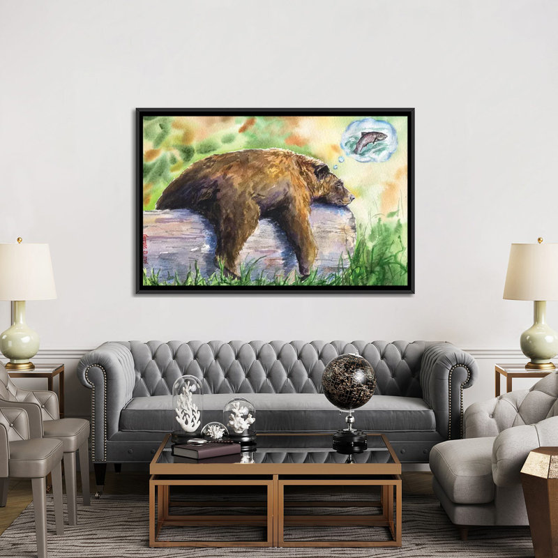 « rêver », reproduction d’impression sur toile, Toile encadrée noire, H 26 po x l 26 po x P 1,5 po