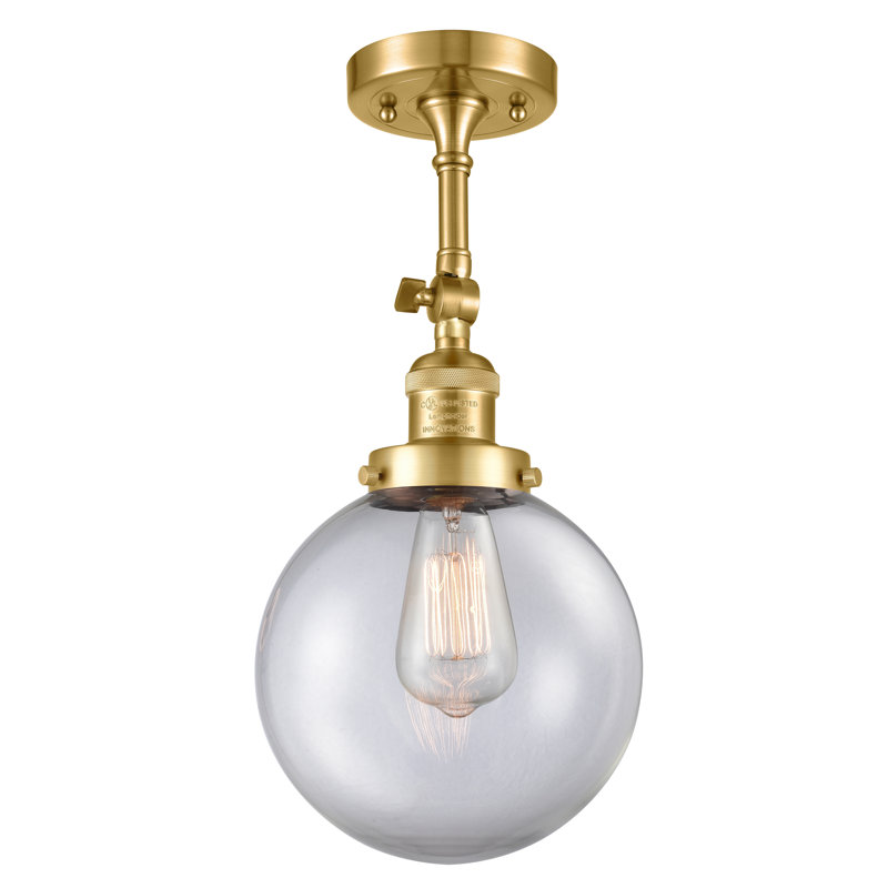 Clementina Dimmable Bath Sconce, 60 Watt Vintage Incandescent Bulb, Clear, Satin Gold